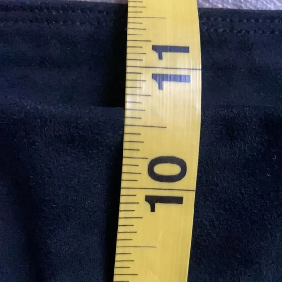 Soft Surroundings faux suede black leggings, high rise. Women’s size S petite - Picture 9 of 12